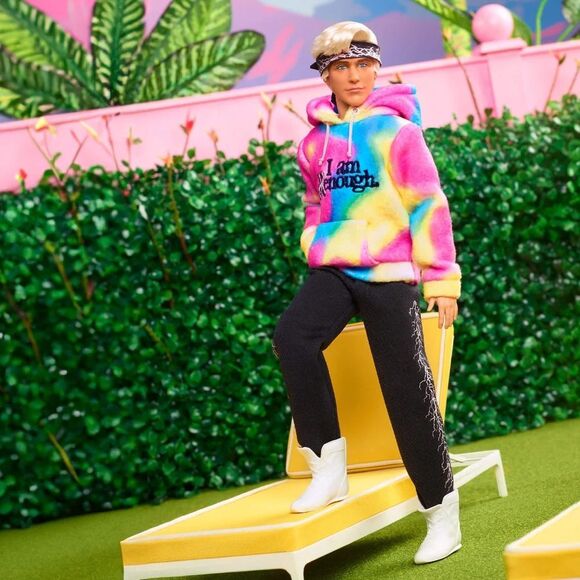 NRFB Mattal, Signature Ken Doll Wearing “I Am Kenough” Hoodie Barbie The Movie - Picture 5 of 9